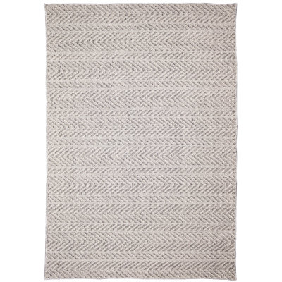 Tapis rectangulaire argenté tissé à la machine