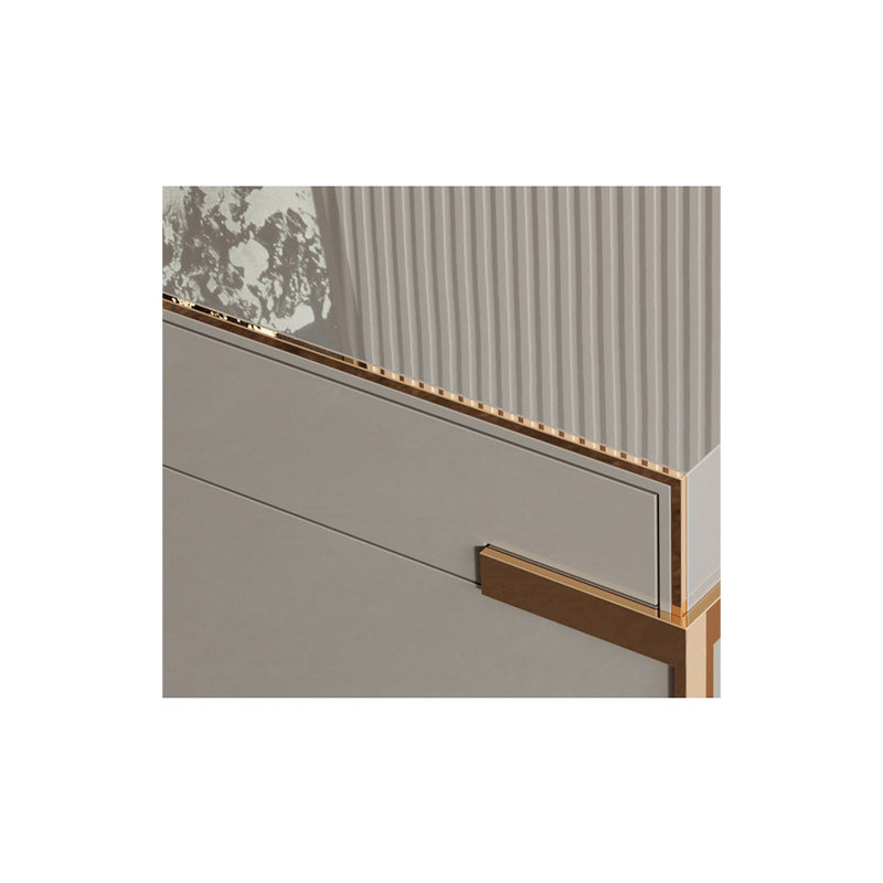 Buffet Italian Light Luxury, Gris/doré