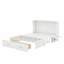 Grand lit escamotable mobile avec tiroir et petites tablettes de chaque côté