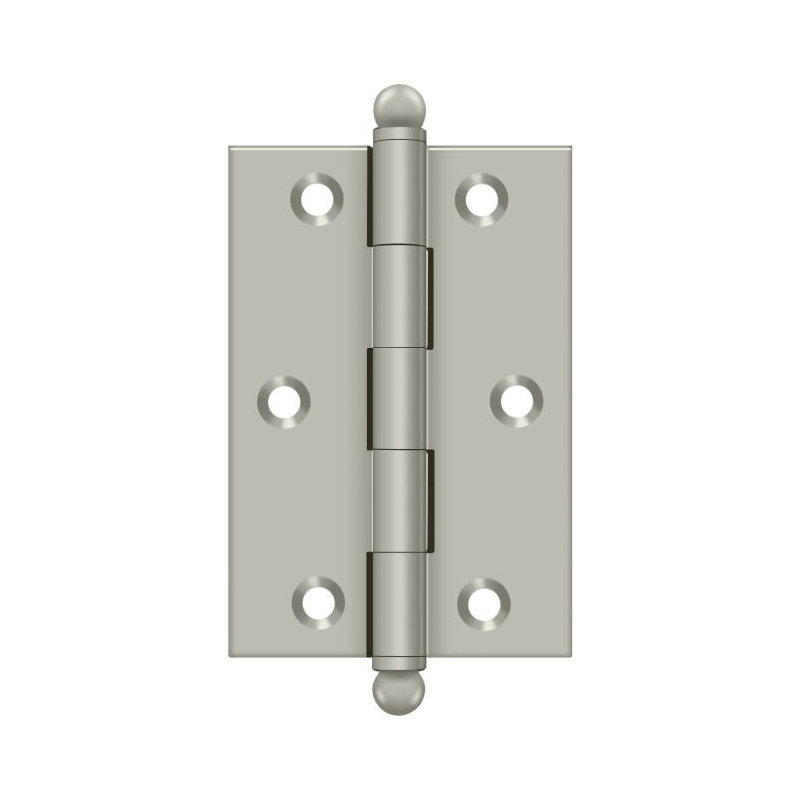 3'' x 2'' Butt Bearing Hinge, Brushed Nickel