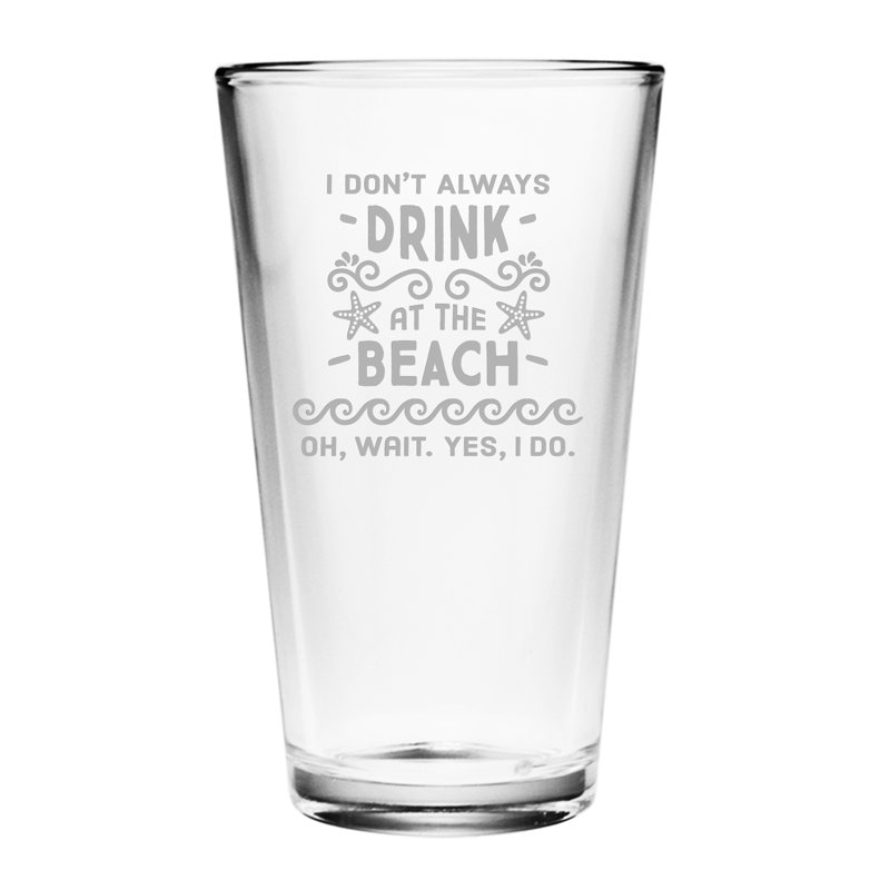 Verre à boire à la plage (ensemble de 4)