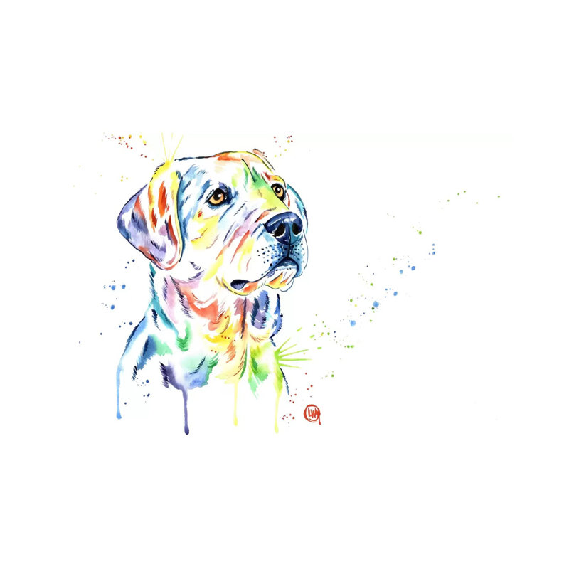 Puppy Star by Lisa Whitehouse - Wrapped Canvas Painting, 20.32 cm H x 30.48 cm W