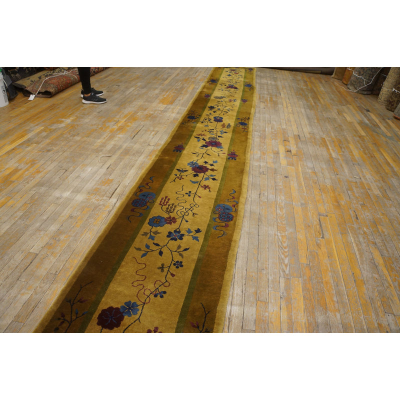 Tapis de couloir chinois clair et étroit