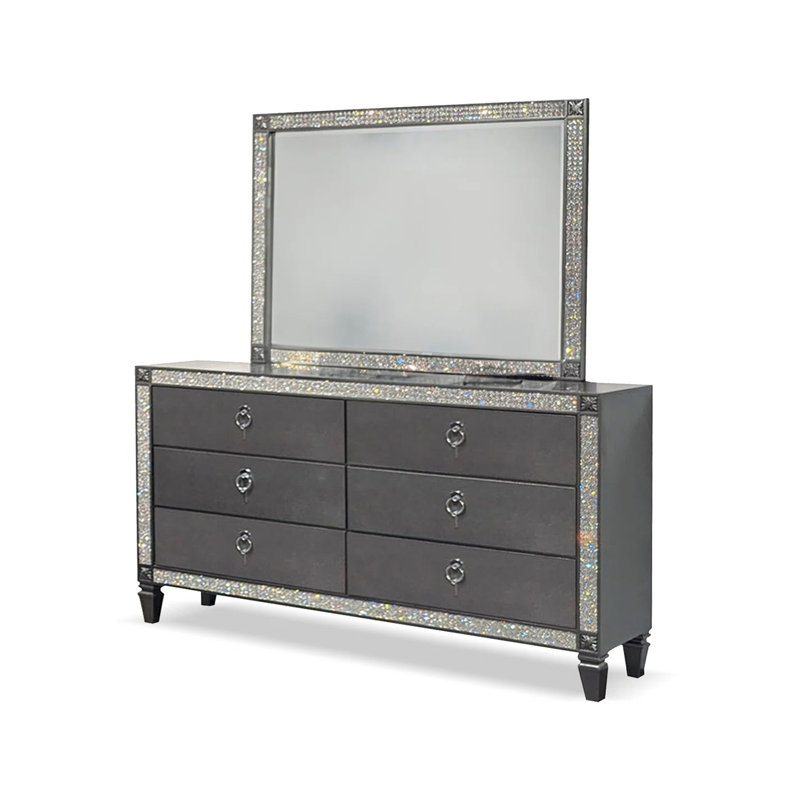 Titania Glam Dresser, Gray