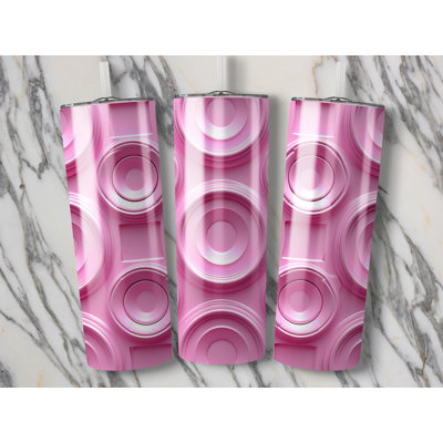 Choose Handmade Tumblers 591ml Vacuum Insulated Stainless Steel (18/8) Travel Tumbler with Straw
