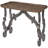 Bradberry Ancient Style Tray Top Coffee Table End Table, Black Legs and Natural Finish