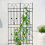 Paquet de 2 treillis de jardin en métal 71 po x 17,7 po antirouille pour plantes grimpantes