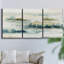 Santorini Sunrise - Toile encadrée multi-pièces-929286365