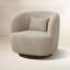 Fauteuil pivotant rembourré de 33 po de largeur-1495394886