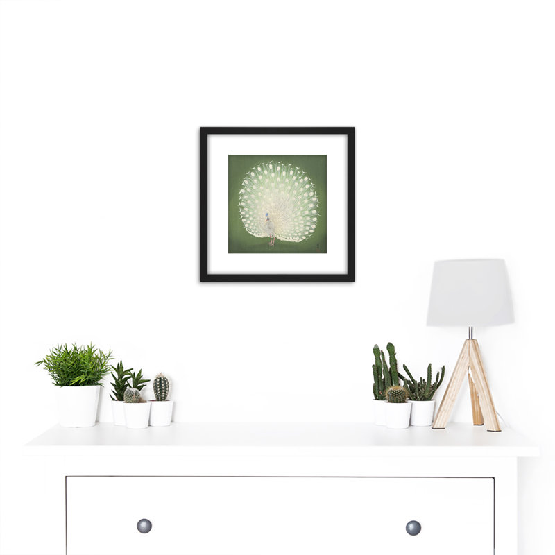 Peacock Japanese by Ohara Koson - Single Picture Frame Painting