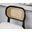 Mid‑Century Upholstered Faux Leather Rattan Back Bar Stools Counter Chairs-1646108521-1646108532
