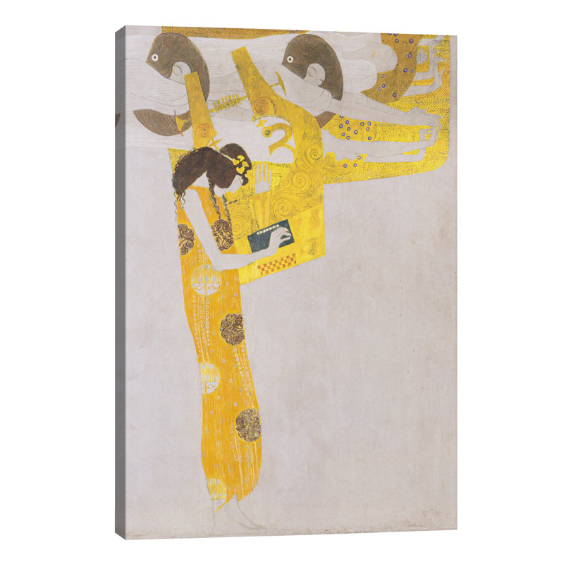 Poesie 1902 by Gustav Klimt - Wrapped Canvas Painting, 66.04 cm H x 45.72 cm W x 1.91 cm D