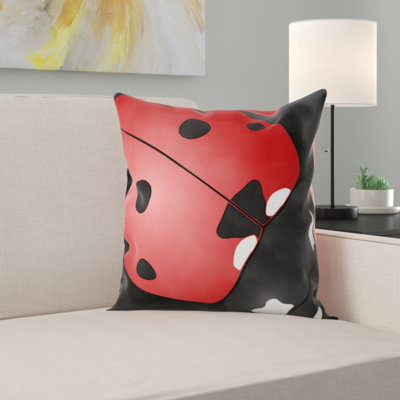 Ladybug Throw Pillow