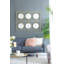 Miroir mural 3 pièces dans un cadre rectangulaire doré, décoration murale pour le salon de la chambre à coucher, 43 po x 16 po
