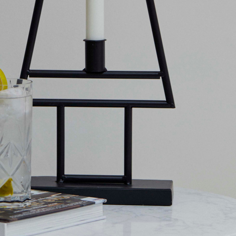 Ivyline Deco Table Top Candle Holder Metal Tabletop Candlestick