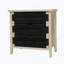 Buffet 3 tiroirs avec tablettes réglables, armoire de rangement avec portes décoratives en algues naturelles pour le salon de la cuisine