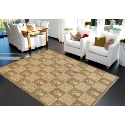 Wool Floral Indoor Rug