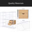 Garde-robe de style ouvert avec rails suspendus, tablettes et tiroirs-113560563