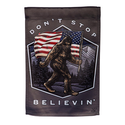 Drapeau de jardin «Don't Stop Believin»