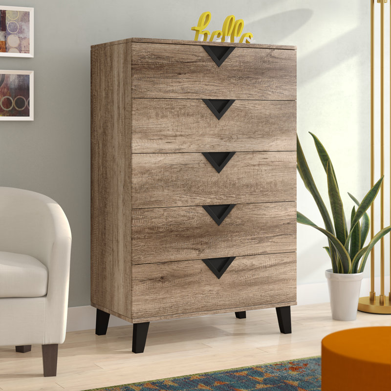 89cm W 5 - Drawer Chest of Drawers