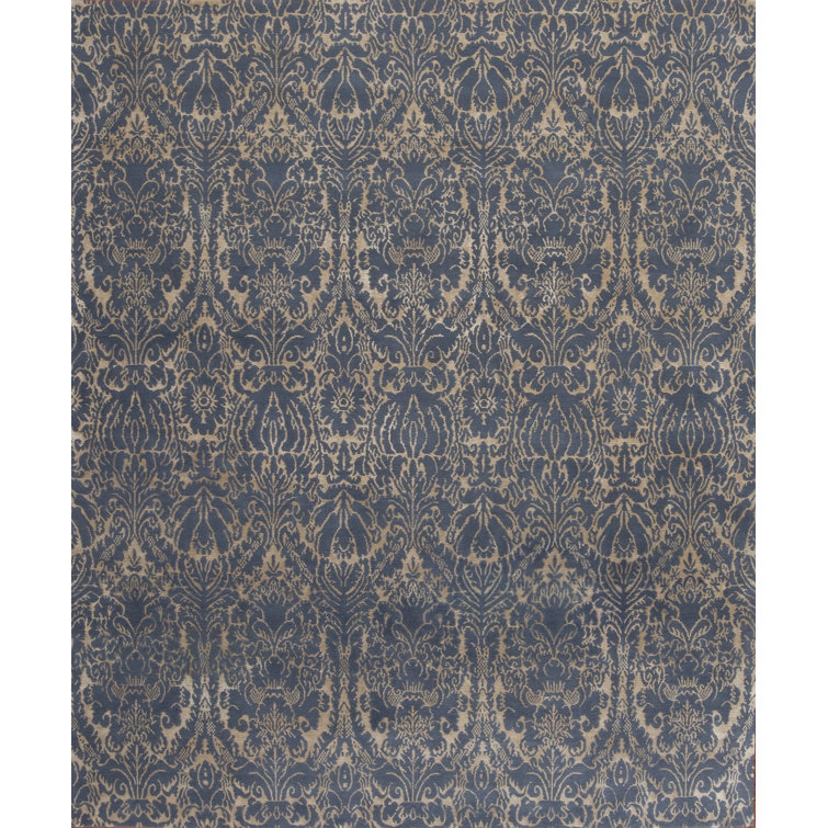 Modern Tibet Hand Knotted Damask Area Rug