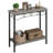 2 Tier Entryway Table, 31.5" Console Tables With Storage, Retro Sofa Table With Metal, Industrial Behind Couch Table-1008443440