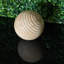 Boules décoratives en bois côtelé naturel, style ferme côtière, ensemble de 6, pour remplir les bols, 10 cm de diamètre