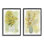 «Yellow Wildflowers in Bloom», ensemble de 2 toiles flottantes encadrées noires par Lanie Loreth