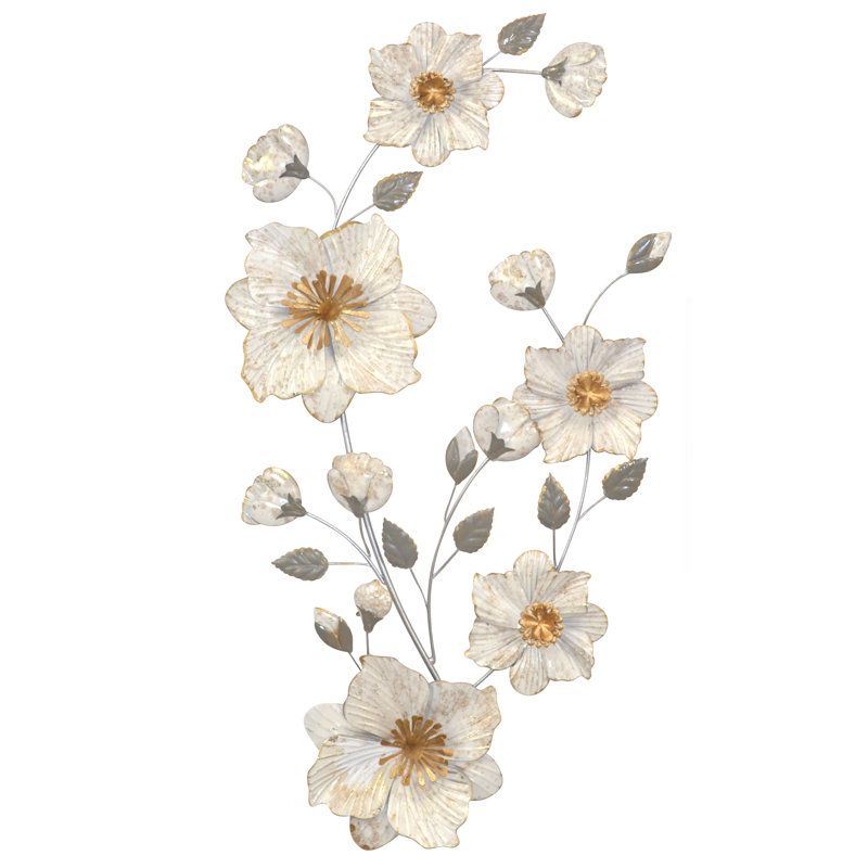 Glam Plants & Flowers Wall Decor on Metal