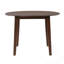 Table de salle à manger extensible ronde pour 2 à 4 personnes, table de salle à manger pliante en bois avec taille réglable-2011959261