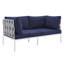 Causeuse d'extérieur en aluminium Harmony Sunbrella par Modway-58125812