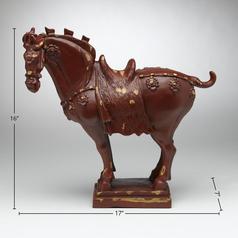 Figurine Euharlee, Rouge antique / doré