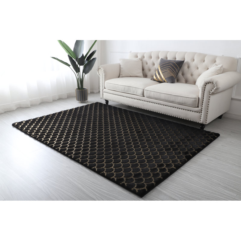 Tapis en fausse fourrure douce Lista, Rectangle 8 pi x 11 pi