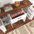 63" Farmhouse Barn Door Storage Sideboard Cabinet With 2 Drawers & Door Rack-950888430