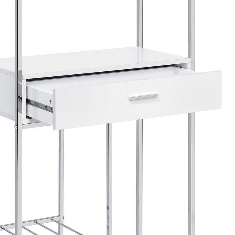 Naysa 31.5 " L Steel Wine Bar