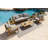 Subramanya Teak 15 - Person Patio Conversation Set with Cushions