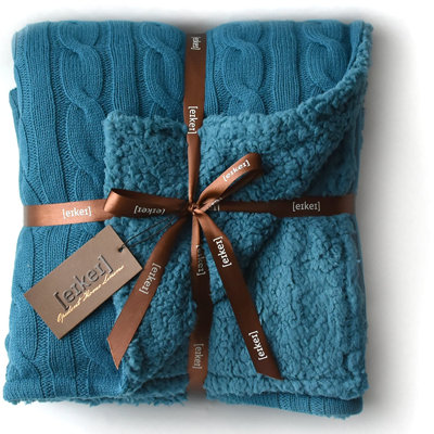 Cable Knit Throw Blanket
