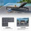 Revêtement de sol extérieur imperméable 12 po x 12 po pour terrasse, balcon, cour et garage-133763827
