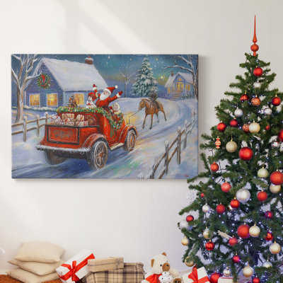 Christmas Holiday Arts - Toile tendue avec châssis
