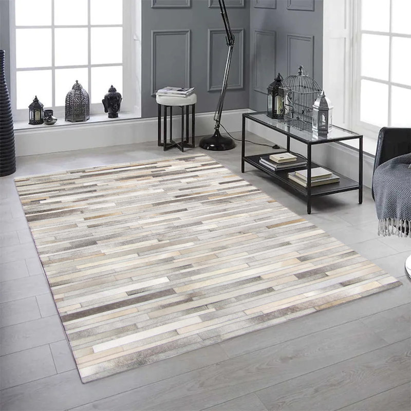 Tapis en cuir Agetina, Rectangle 8 pi x 10 pi
