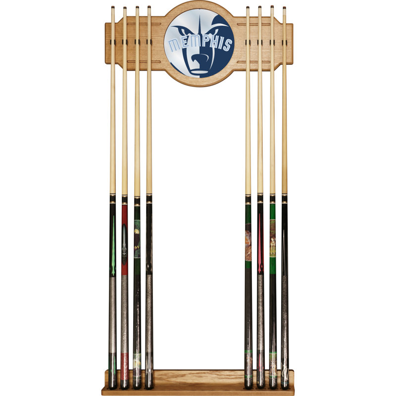 Support à queue de billard avec miroir nba, Grizzlies de Memphis, L 13,25 po x l 28 po