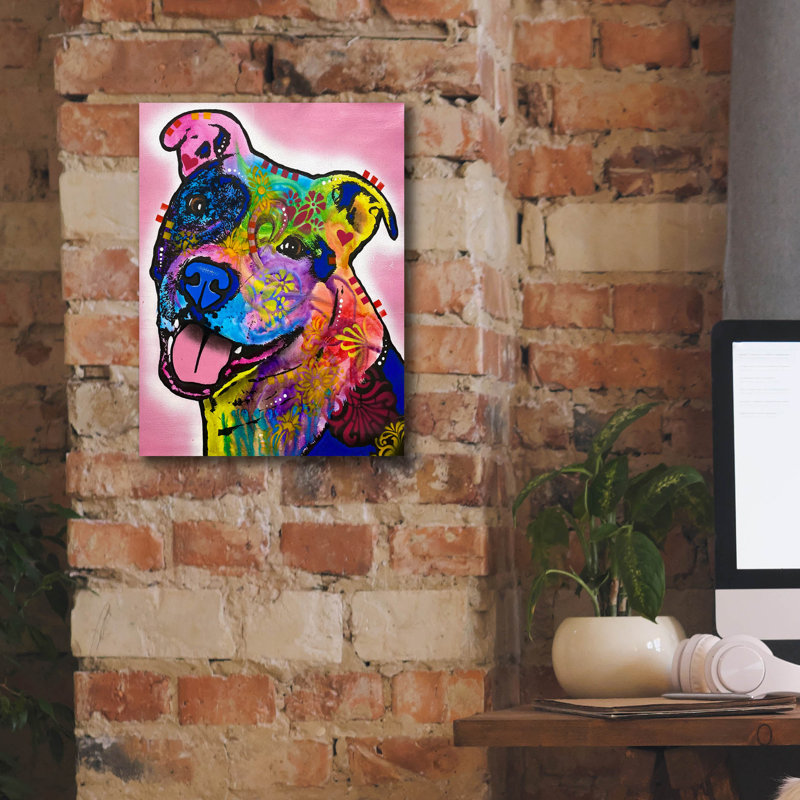 «My Heart Is Full» par Dean Russo, art mural sur toile, H 16 po x l 12 po x P 0,75 po