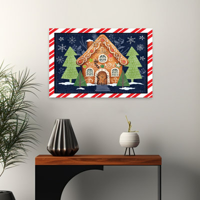 Gingerbread House Abstract Contemporary Winter Architecture Art