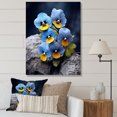 Blue Blue Pansies Vibrant Photo  Blue Blue Pansies Vibrant Photo