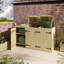 Wooden Double Bin Store