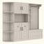 Armoire de vestibule multifonctionnelle gauche-droite (peut être utilisée séparément) avec rangement et 4 crochets, armoire de rangement / arbre d'entrée 2 en 1 pour le salon, la cuisine et le couloir-260490416