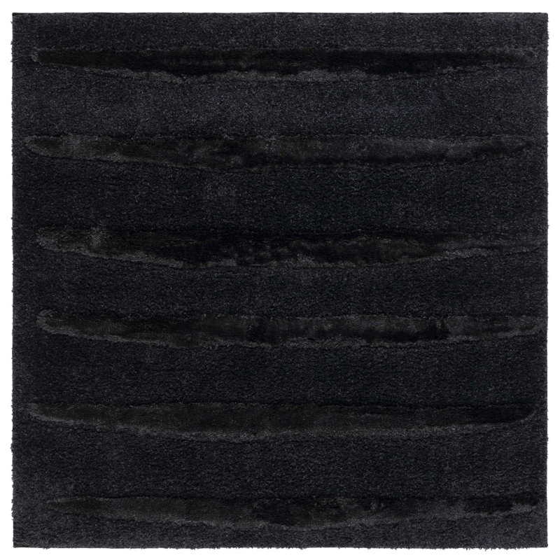 Tapis gris anthracite Adedapo, Carré 6 pi 7 po