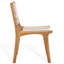 Chaise en cuir tissé d'Yvona-680503936