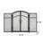 Folding Screen With Doors And 4 Pcs Tool Sets