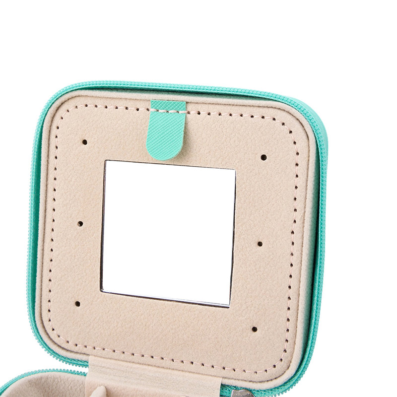 Jewellery Box + Dividers, Green